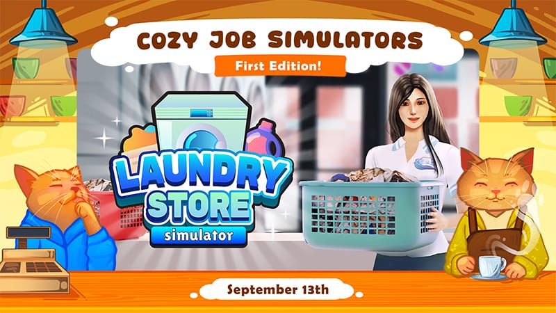 Laundry Store Simulator Launched With Cozy Job Simulators Sale