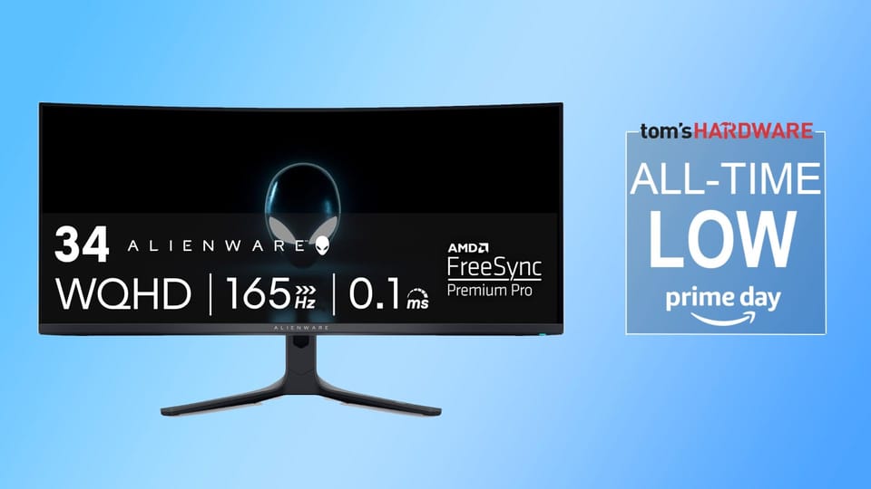 Alienware's AW3423DWF Monitor Drops to $521.99 for Amazon Prime Day